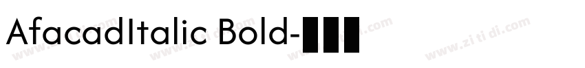 AfacadItalic Bold字体转换